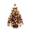 thumbnail image 1 of Diy Beaded Christmas Tree Kit,Handmade Xmas Tree Bead Art Wih Light, Small Halloween themed Christmas Tree Desktop Ornaments for Home Office Relaxing Project Holiday Gift, 1 of 7