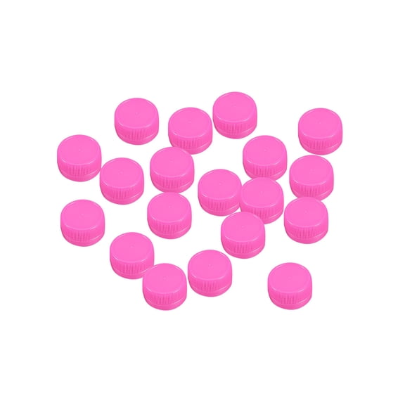 UEETEK 100Pcs Pink Plastic DIY Bottle Covers Easy to Use Reusable Safe Material