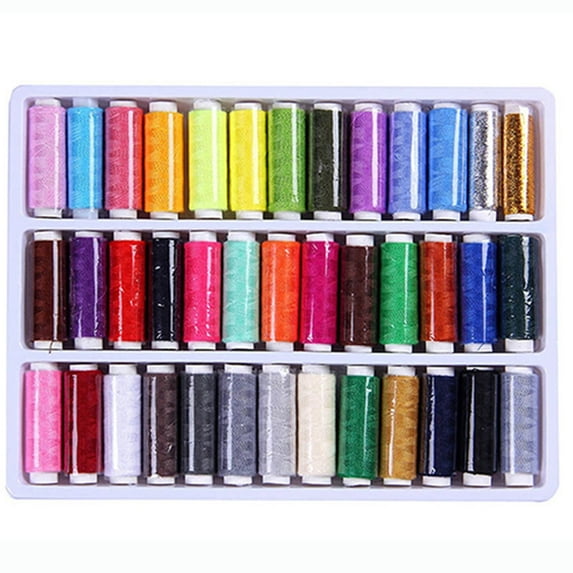 Diy Boxed 39-Color Sewing Thread|Mixed Colors Sewing Thread Set All Purpose Polyester Thread For Hand And Machine Handicraft DIY Clothes