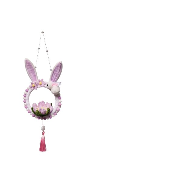 Diy Bunny Lotus Lantern Craft Kit For Kids, Purple Theme, Craft Materials - For Creative Assembly, Includes All Needed Supplies, Simple Diy Steps - Children, Art & Craft Lovers,