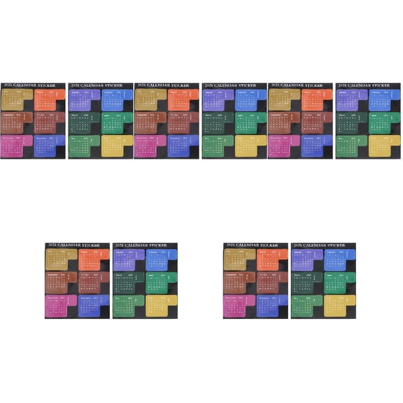 Toyandona Convenient Book Tabs, 5Sets Multi-Color Copper Paper for School and Office