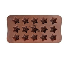 Diy Chocolate Mold 15 Cavity Five Pointed Star Shape Chocolate Making Tool Baking Mold Size 8.6X4.1 Inches Chocolate Mold Weighs 0.128 Pounds