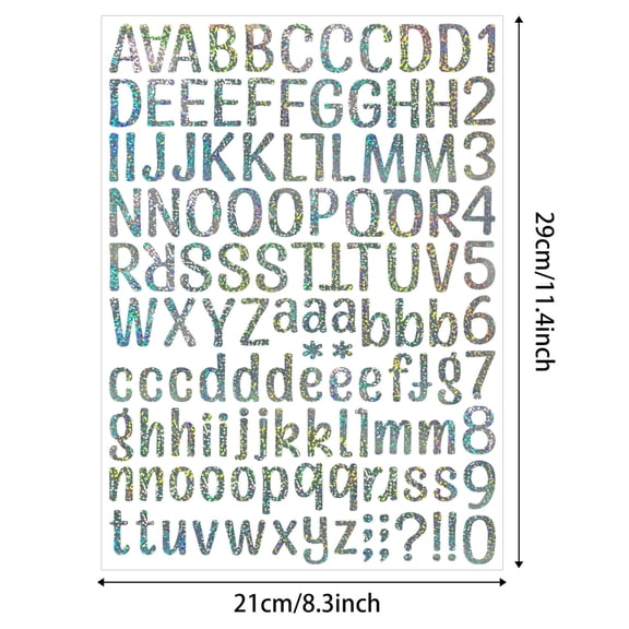 Diy Decorative Vinyl Sticker Pack, 26 Waterproof Alphanumeric Labels for Laptops, Guitars, Bike Decor and Personalized Gifts, Sun-Resistant Decals