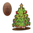 thumbnail image 1 of Diy Diamond Bead Craft Kit Christmas Tree 3D Display Sign, Three-Dimensional Design Easy To Assemble Wooden Table Decoration, Holiday Ornament For Home Office Desktop Christmas, 1 of 6
