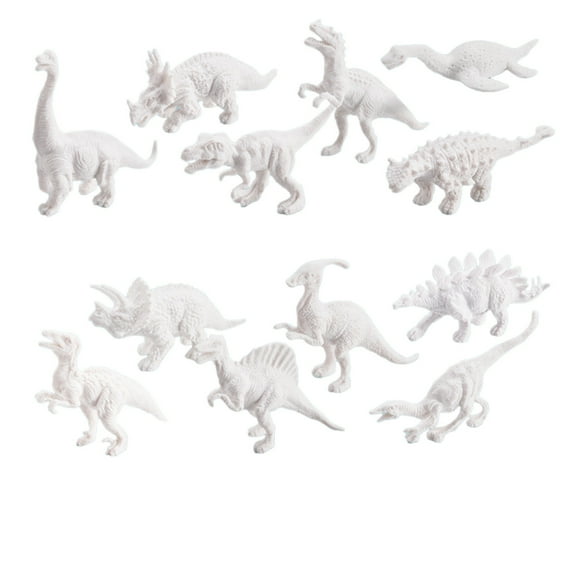 Diy Dinosaur Painting Molds Kit With 12 Figures 2 Pens Paints For Kids Art Crafts Creative Activity Educational Doodling Project
