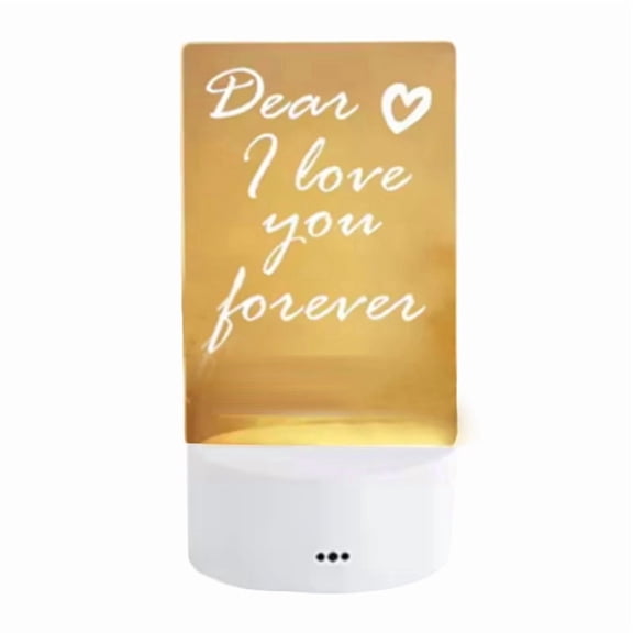 Diy Drawing Board LED Acrylic Message Board with Pen Erasable Children'S Drawing Letter Message Board Night Lamp