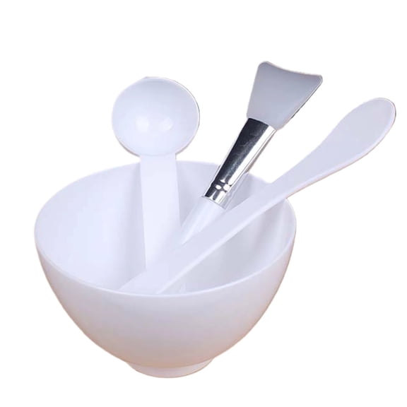 Diy Face Mask Mixing Bowl Set (Bowl, Stick, Silicone Brush, Measuring Spoon) - Diy Mixing Tool Set Multi Functional Facial Bowl Kit Homemade Stirring Tool Combination, Easter Mothe Makeup Organizers