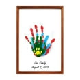 thumbnail image 1 of Diy Family Handprint Paint Set With Frame, 6 Non-Toxic Pigments For Baby & Pet Keepsakes, Memorial Handprint Art Kit For Mom, Parents, Grandparents, Diy Craft Gift For Family &, 1 of 6