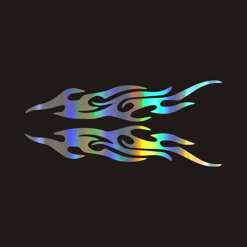 DIY Flame Vinyl Decal Sticker Waterproof For Car Motorcycle Gas Tank