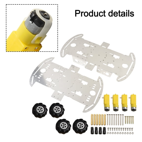 Diy For Mecanum Wheel Car Kit With Metal Chassis And For Tt Motor Smart Robot 4Wdcar