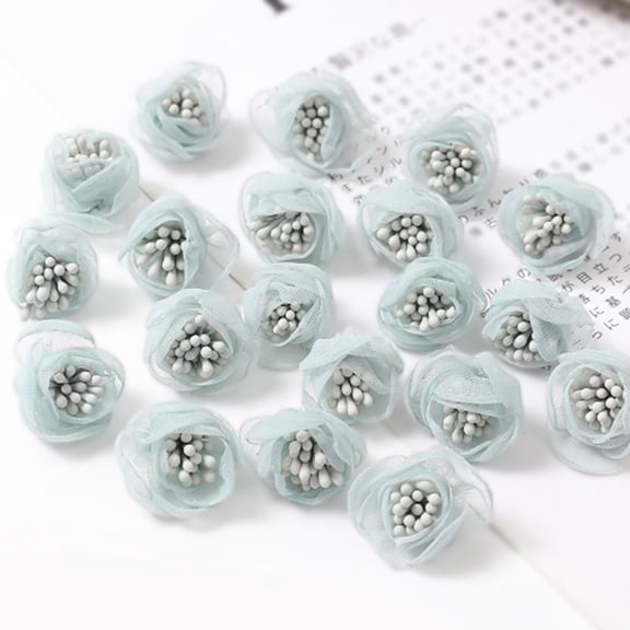 Diy Handmade Accessories Headdress Simulated Yarn Flower Burning Flower Core