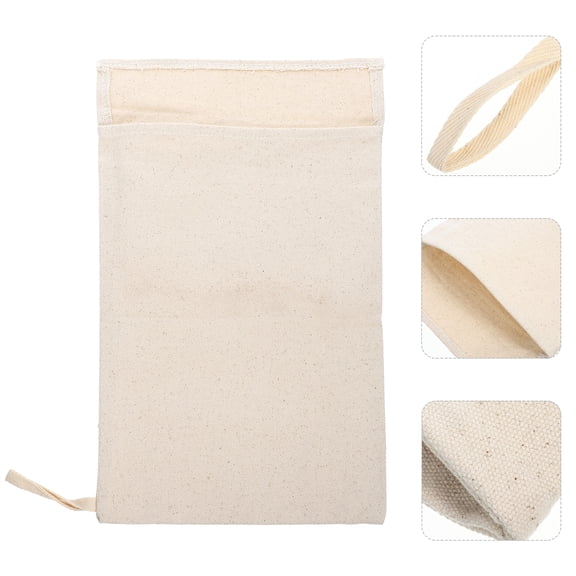 NICERIO Canvas Crushed Ice Bags Beige for Bar Supplies and Cocktails