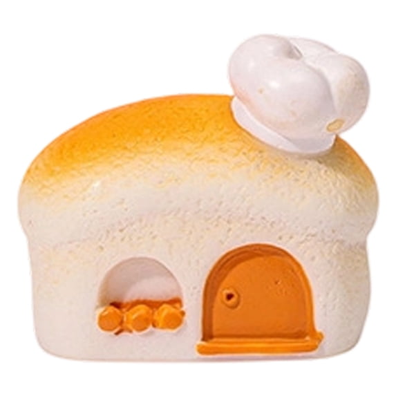 Diy Miniature Bakery Resin House F (Miniature Bakery Resin House, Fairy Garden House), Diy Resin House Figurines Miniature Scene Decor Dollhouse Accessories Resin Dollhouse for Terrarium Fish Tank