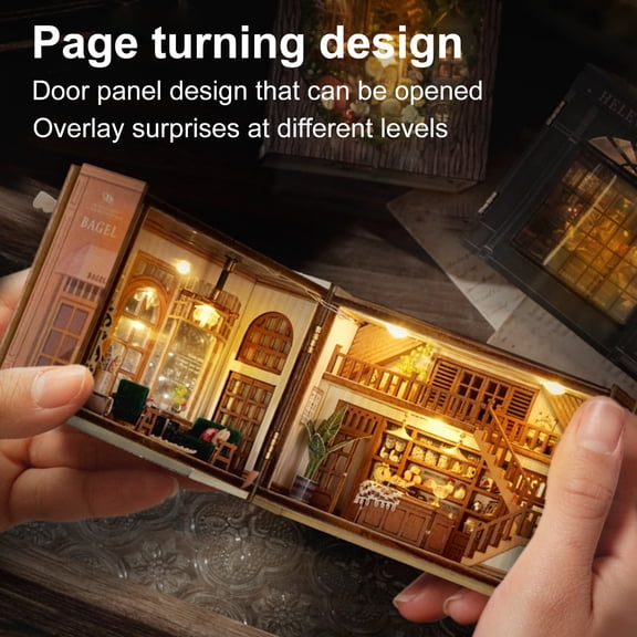 Diy Miniature Yellow Cottage-Style Dollhouse - Diy Build Your Own Crafting Set With Yellow Exterior And Detailed Windows Doors For Creative Handmade Project - For 6+, Teens,