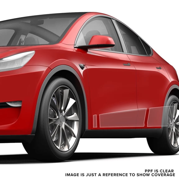Tesbros TB-PPF-YROCKER Protective Film For Rocker Panels Clear for Tesla Y