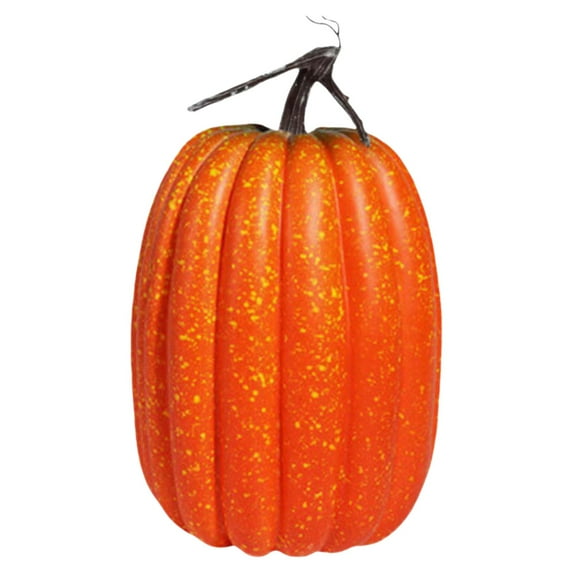 Diy Paintable Plastic Pumpkin Decor, Blank Craft Pumpkin with Thick Curved Stem for Halloween & Christmas Table Centerpiece, teen office Project, Lightweight Reusable , Simulated Pumpkin Model