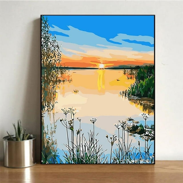 Diy Painting By Numbers Kit Coloring By Numbers Picture By Numbers Home