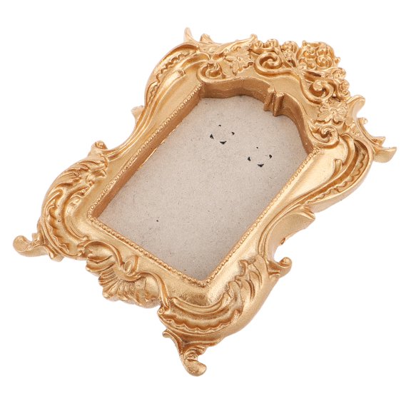 Diy Photo Frame Vintage Resin Picture Frame Golden Decoration Photography Props 1Set