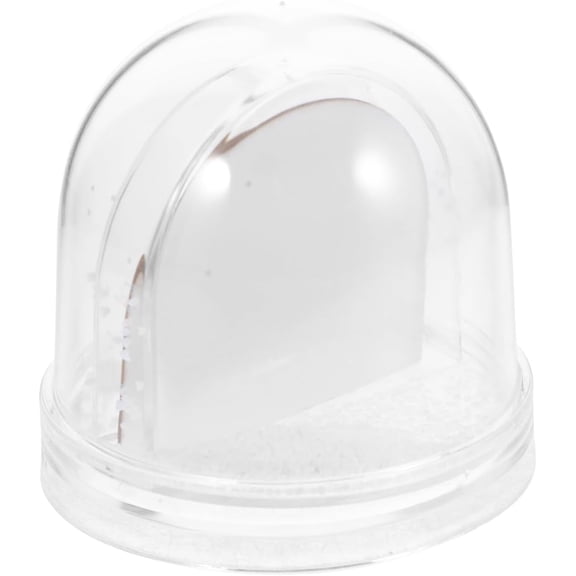 Diy Photo Snow Globe Kit Blank Frame with Heat Transfer Paper 3.54 Inch Acrylic Picture for Home Decor and