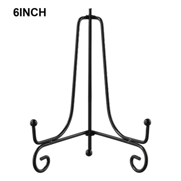 Diy Picture Frame Black Iron Plate Display Stand Rack Easel Storage Stand 5Inch