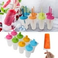 thumbnail image 1 of Diy Plastic Ice Molds with Lids | 8 Colorful Mini Square Popsicle Molds for Homemade Ice Cream, Frozen Treats, and Snow Cones | Reusable Food-Grade Ice Cubes Trays for Kids and Adults, 1 of 7