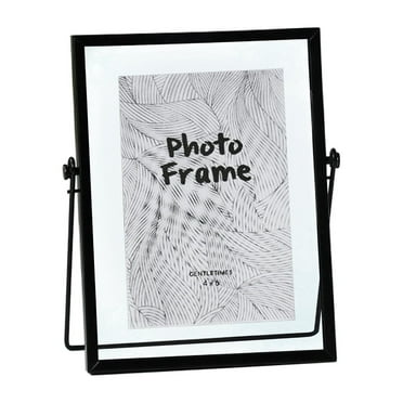 Diy Pressed Flower Frame Kit, Modern Glass Shadow Box for Botanical Art, Home & Office Wall Decor (4X6 Inch), Creative Handmade Diy Picture Frame Dry Flower Specimens 4, Photo Frames Black1