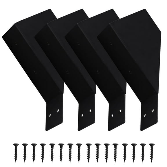 Diy Projects 45 Degree Angle Brackets Wood Post Brackets Complete Set Heavy Duty 4Pcs