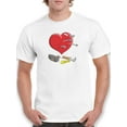 thumbnail image 1 of Diy Reapired Heart T-Shirt Men -Engin Selcuk Designs, Male 5X-Large, 1 of 4