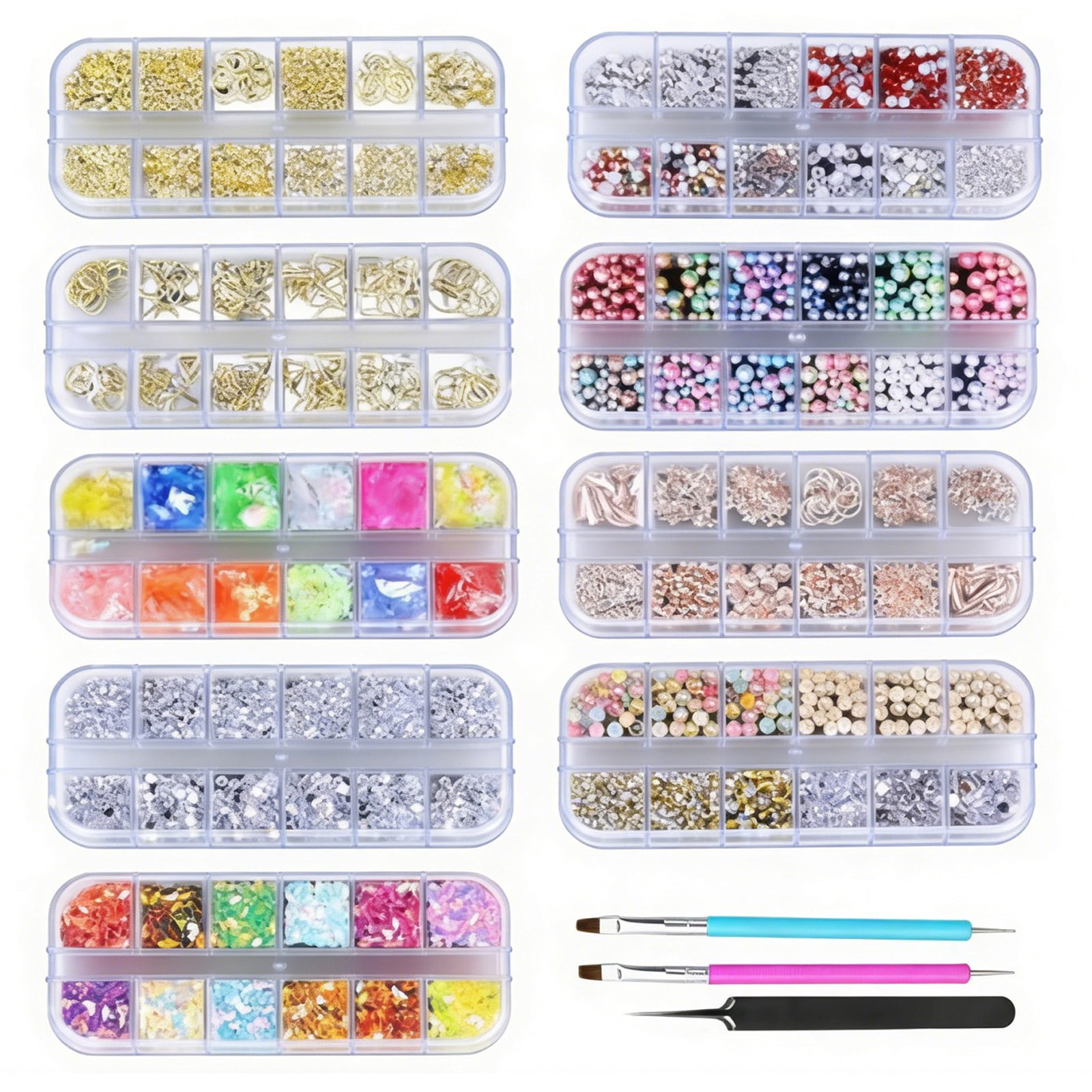 Diy Rhinestone Kit, TINGXIN Diy Rhinestone Kit, Flatback Gems, Bedazzling Crafts for Craft Decoration, Diy Jewelry Making, Art Project, Bedazzling Craft
