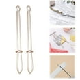 thumbnail image 1 of Diy Rope Clip, Metal Easy-Pull Rope Threading Tool (2Pc), With Tweezers Sewing Tool, For Replacing The Pull Ropes Of Hoodies, Pants, Shorts, And Sewing Supplies Accessories|DIY Rope Clip Easy To Pul, 1 of 5
