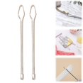 thumbnail image 1 of Diy Rope Threading Clip, Metal Easy-Pull Rope Threading Tool (2Pc), With Tweezers Sewing Tool, For Replacing The Pull Ropes Of Hoodies, Pants, Shorts, And Sewing Supplies Accessories|DIY Rope Clip E, 1 of 5