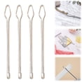 thumbnail image 1 of Diy Rope Threading Clip, Metal Easy-Pull Rope Threading Tool (4Pc), With Tweezers Sewing Tool, For Replacing The Pull Ropes Of Hoodies, Pants, Shorts, And Sewing Supplies Accessories|DIY Rope Clip E, 1 of 5