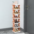 thumbnail image 1 of Diy Simple 7-Layer Plastic Shelf Orange DIY Storage Shelf 38.3x10.2x9.44" Multilayer Detachable Organizing Rack for Living Room Dormitory(1Pcs) NCHKUN, 1 of 9