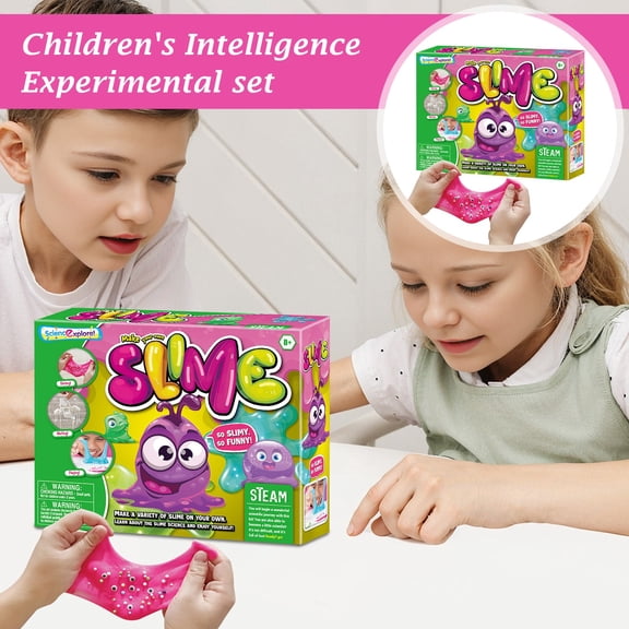 Diy Slime Kit Slime Toys Squeeze Toys Slime Science Exploration Slime Educational Science Experiment Toy For Elementary School Students Non Sticky,Super Soft Sludge Toy