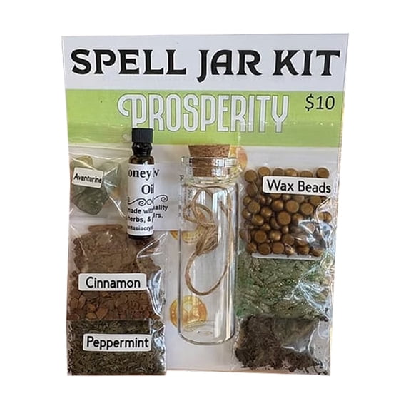 Diy Spell Jar Candle Making Kit 2Ml Create Your Own Magical Aromatherapy Jars with Herbs Candles Charms for Meditation Relaxation Mindfulness Craft Set, 1 Set of Diy Aromatherapy