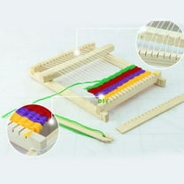 Diy Traditional Wooden Weaving Loom Craft Yarn Hand Knitting Weaving Machine Kids Intelligence Develop Educational Toy Present Sewing Supplies