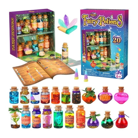 Diy Witch Potion Craft Set, 20Ml Mini Potions With 3 Pre-Filled Potions & 20 Small Bottles, Creative Craft Kits For Big Kids & Teens