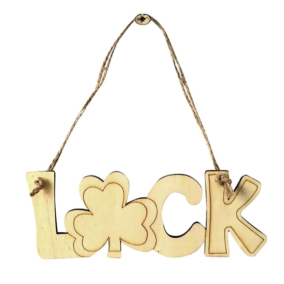 Diy Wood Lucky Clover Hanging Decor, Creative Clovers Drop Prop For Saint Patrick's Day Party, Festival & Home Decoration, Cxyy-744-3C