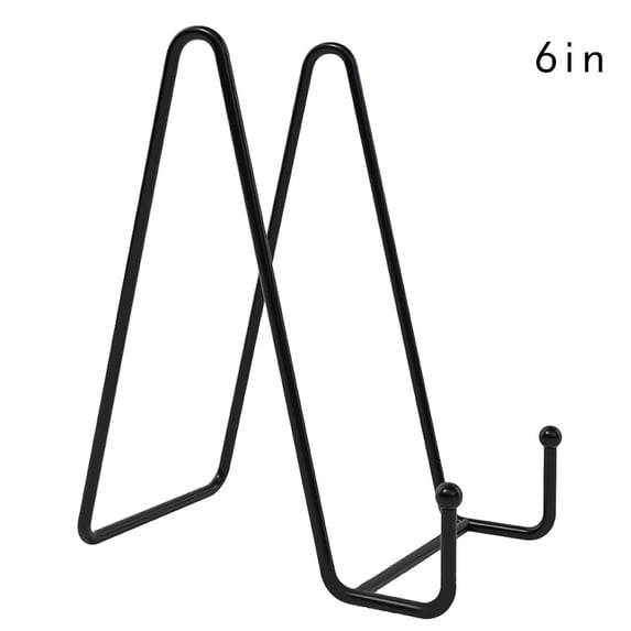 Diy picture frame black iron plate display stand rack easel storage stand