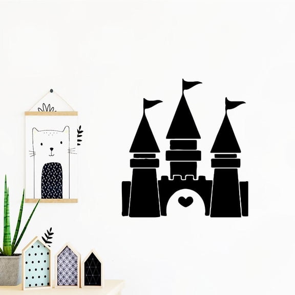Diy tower Vinyl Kitchen Wall Stickers Wallpaper Kids Room Nature Decor Wall Decoration Murals 28x30cm