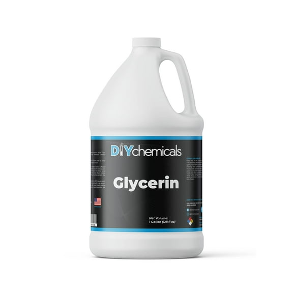 DiyChemicals Glycerine - Thickening Agent in Cosmetics and Foods - Made in USA (1 Gallon)