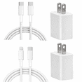 thumbnail image 1 of Diyanisly 2‑Pack 20W USB Type‑C Wall Fast Charger Block, 6FT Dual‑Style Charging Cables, Compatible with iPhone 17/16/15/14/13/12/11, 1 of 7