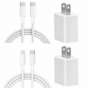 Diyanisly 2‑Pack 20W USB Type‑C Wall Fast Charger Block, 6FT Dual‑Style Charging Cables, Compatible with iPhone 17/16/15/14/13/12/11