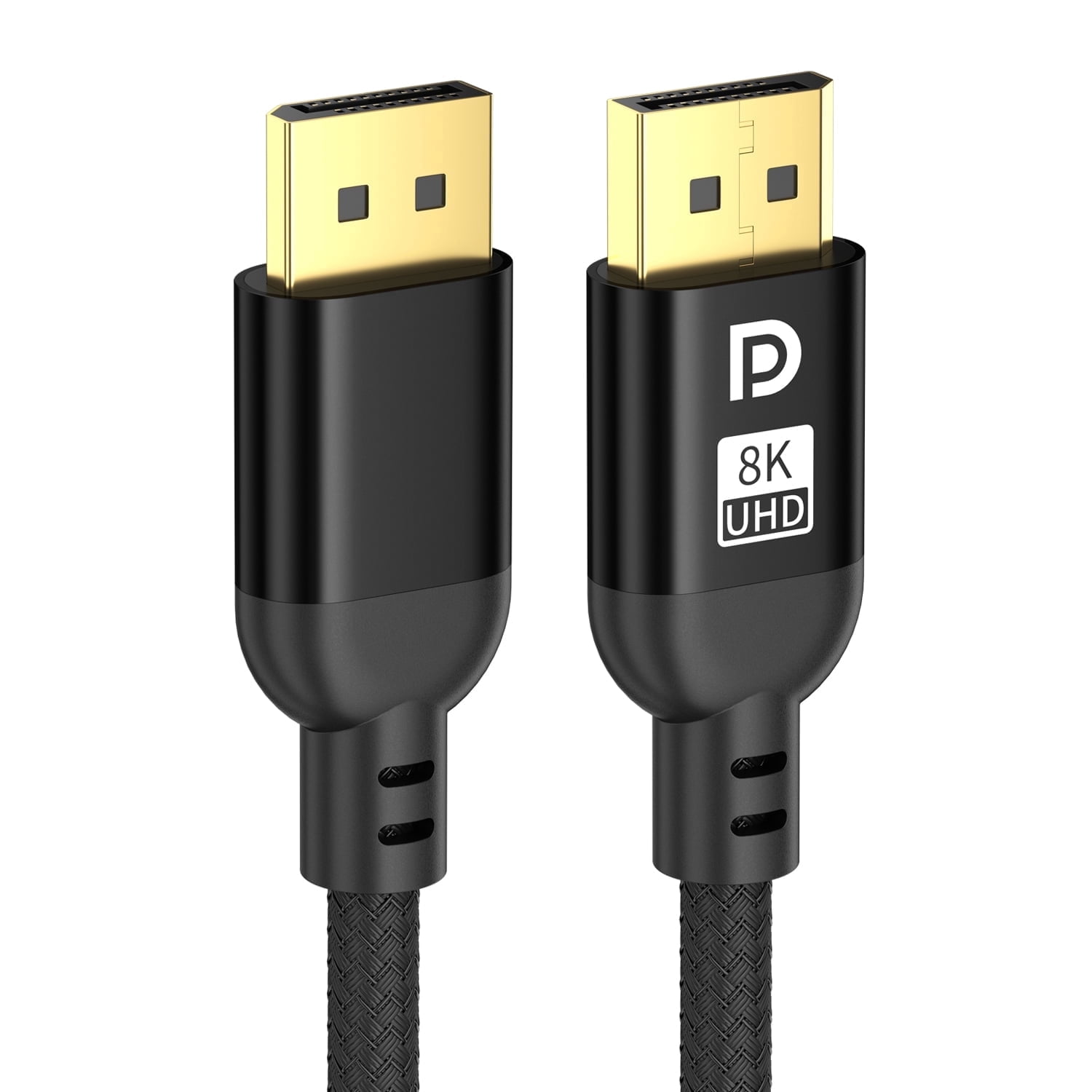 Diyanisly 8K DisplayPort Cable 15FT, DP 1.4 Cable, 32.4Gbps 8K@60Hz 4K@120Hz 2K@240Hz, High Refresh Rate Flexible for HDR DSC, FreeSync, G-Sync, Gaming Monitor/Graphics Card PC etc(Braided, Black)