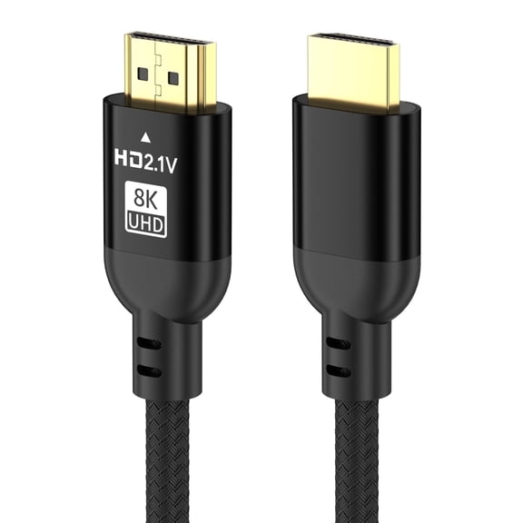Diyanisly 8K Ultra HD HDMI 2.1 Braided Cable 10ft Support 8K@60Hz 4K@120Hz 48Gbps VRR ALLM for Gaming TV