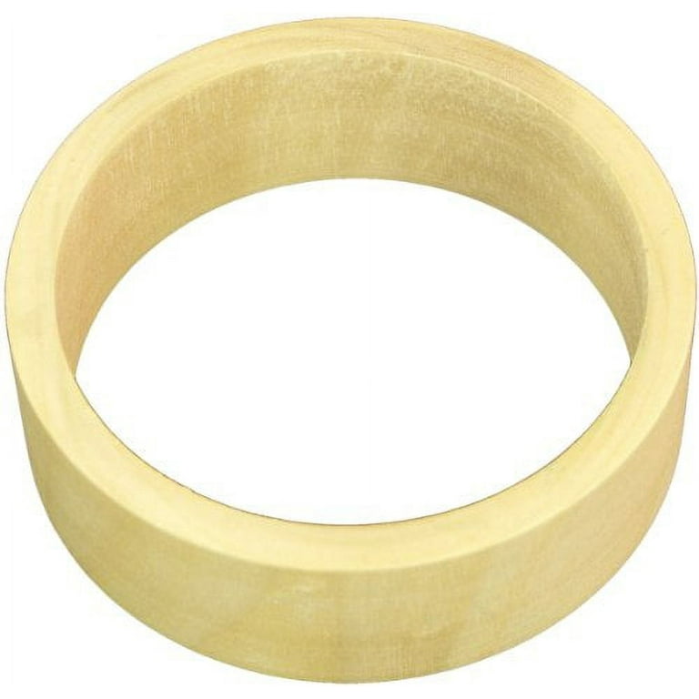 Diybangles 152307 Unfinished Wooden Bangle Bracelet Flat Exterior