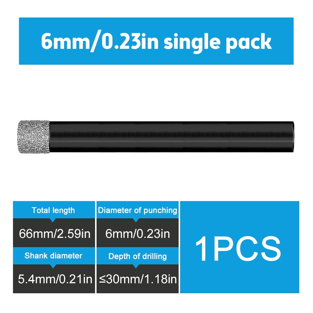 Diymore Carbide Tipped Drill Bit Set for Drilling Natural Stone Granite