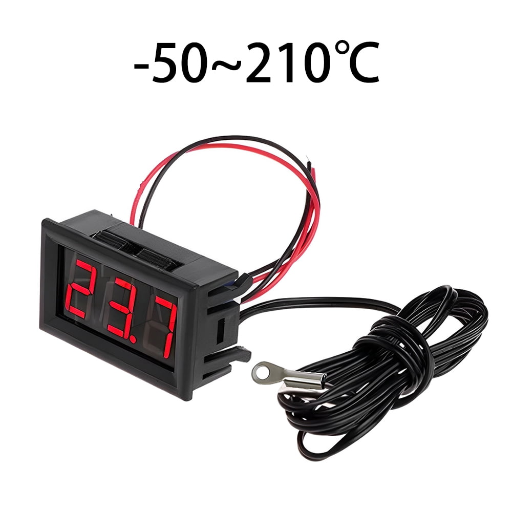 Diymore Digital Thermometer LED Display Fahrenheit Centigrade DC 428V
