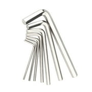 Diymore Hex Key Allen Wrench Set 7 Piece Industrial Grade Set Tools 0.7-3 mm Silver Long Arm Hex Key Wrench Set