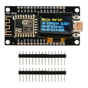 Diymore NodeMCU ESP8266 Development Board with 0.96 Inch OLED Display, CH340 Driver Module for Arduino IDE/Micropython Programming